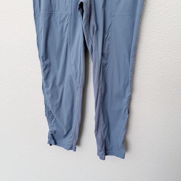[Lululemon] Utility Blue Dance Studio Mid-Rise Cropped Pants Workout Swift Sz 4 - Picture 8 of 11